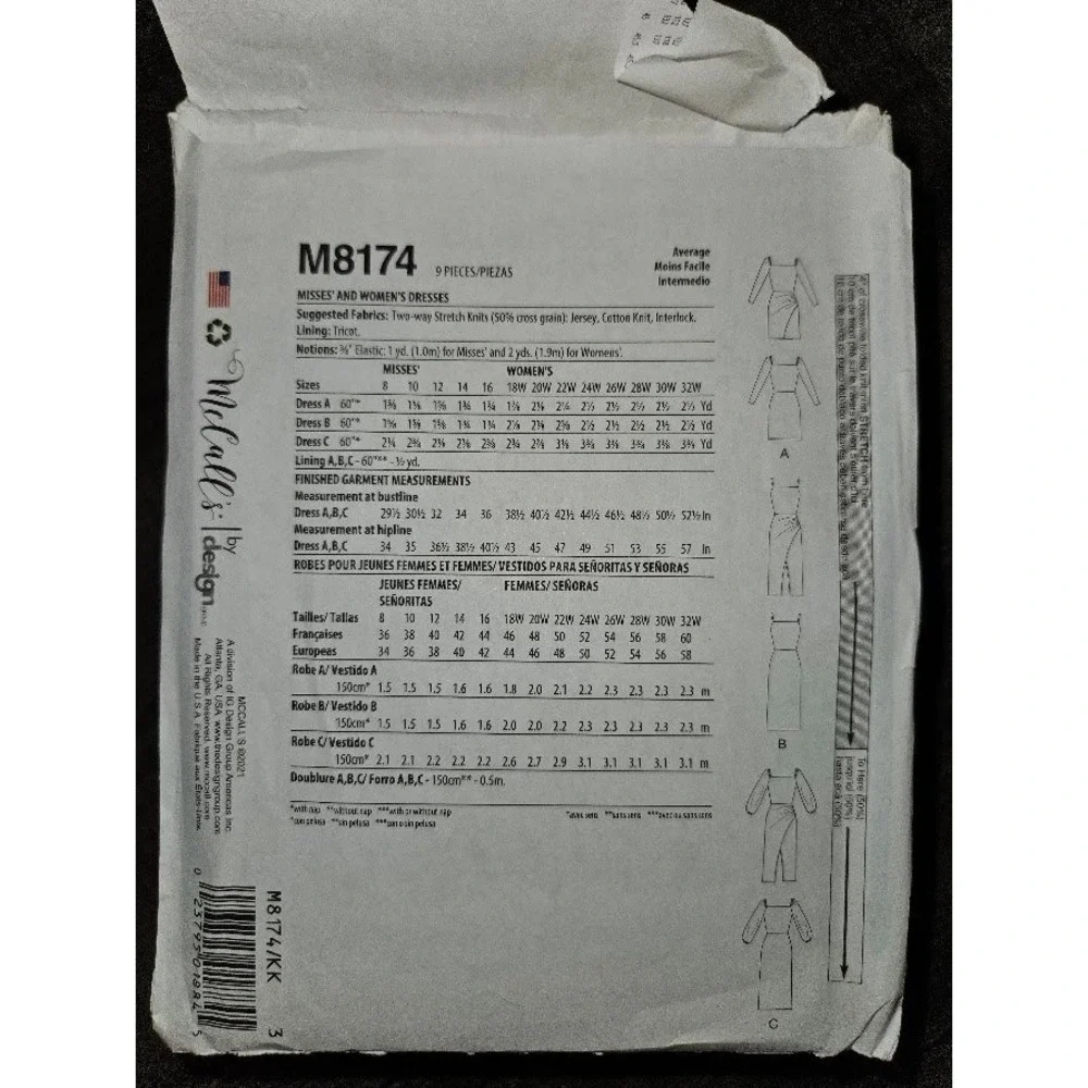 McCalls mccall m8174